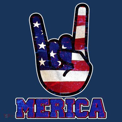 Rock On Merica Tie-Dye T-Shirt