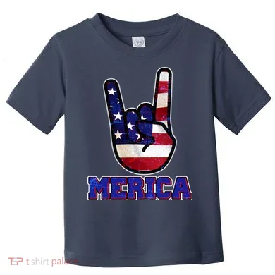 Rock On Merica Toddler T-Shirt