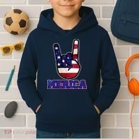 Rock On Merica Kids Hoodie thumb 2