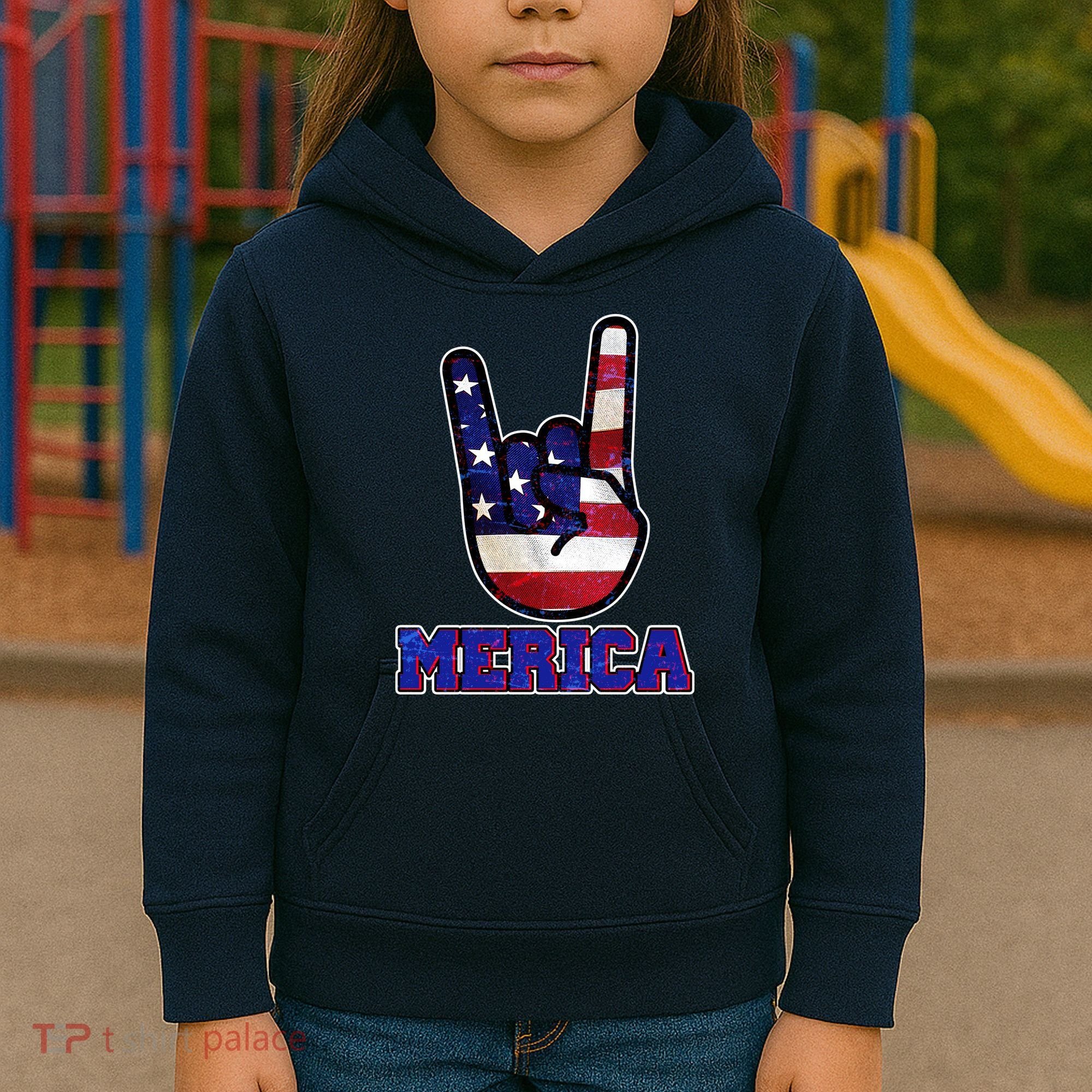 Rock On Merica Kids Hoodie