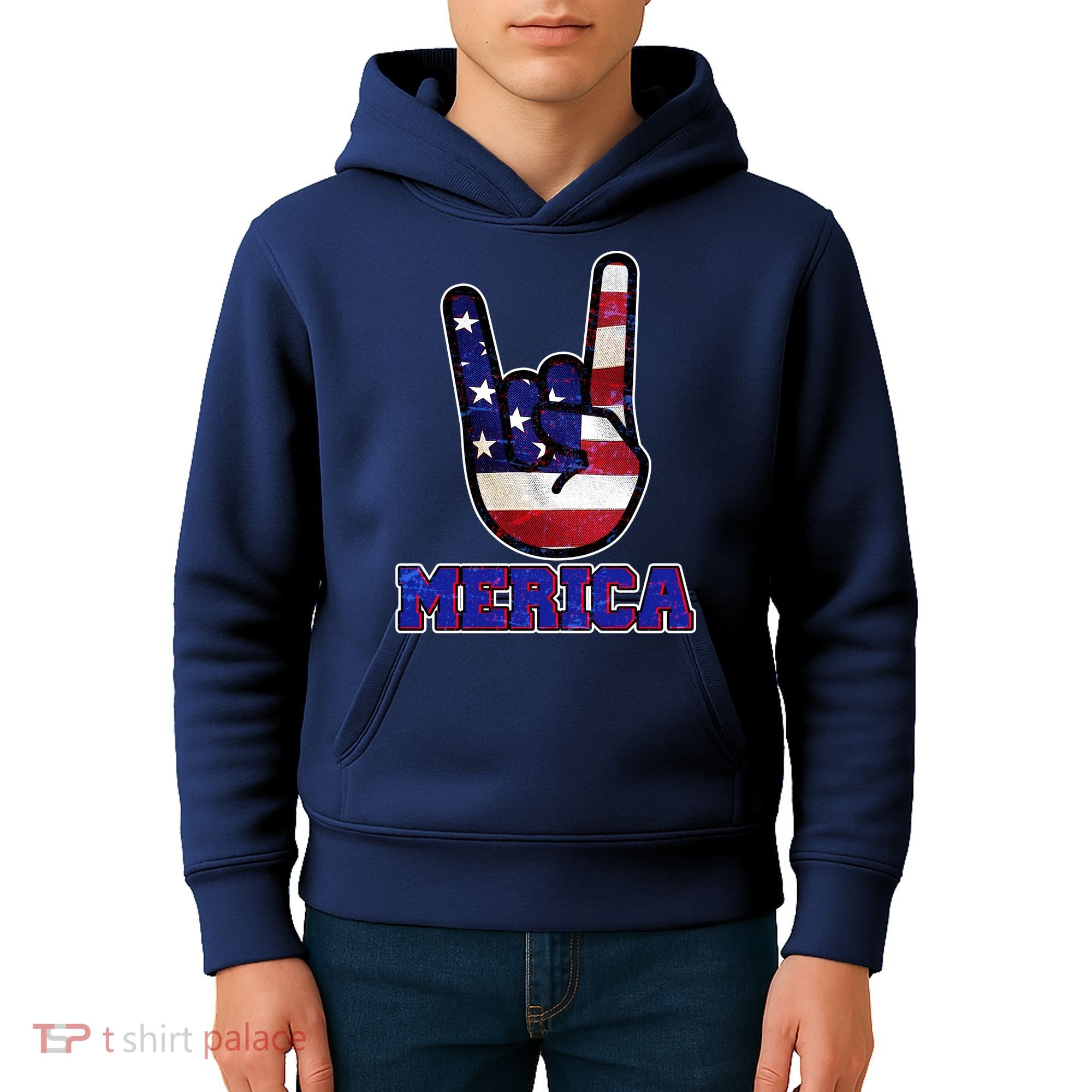 Rock On Merica Kids Hoodie