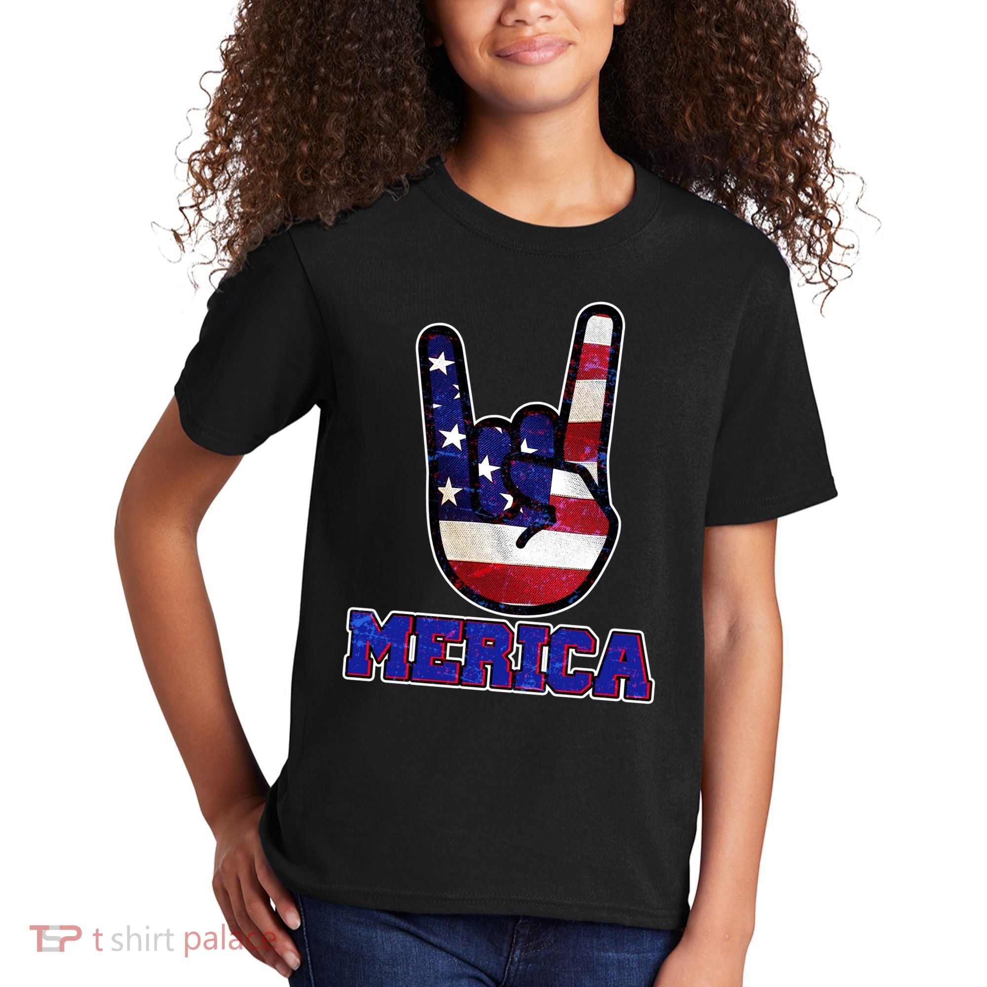 Rock On Merica Kids T-Shirt