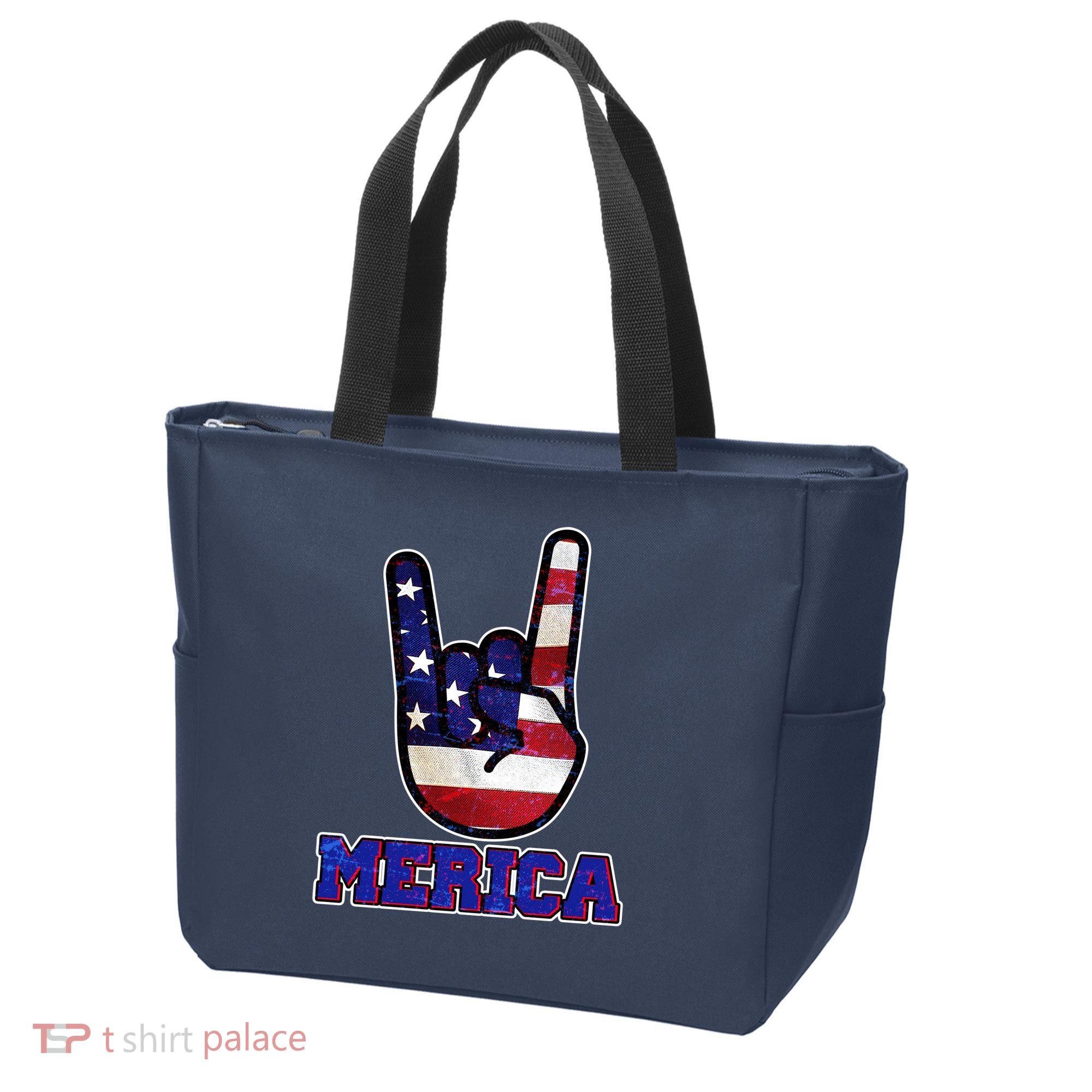 Rock On Merica Tote Bag