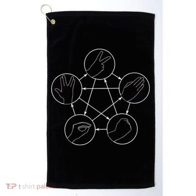Rock Paper Scissors Lizard Spock Golf Towel