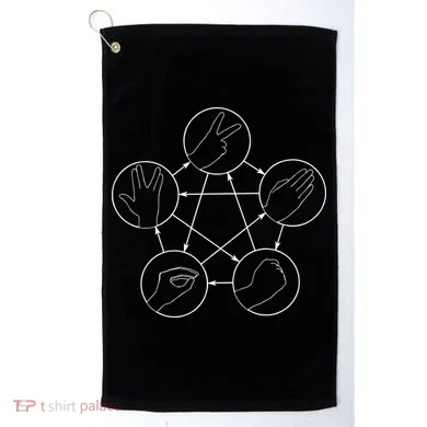Rock Paper Scissors Lizard Spock Golf Towel