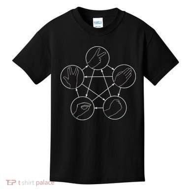 Rock Paper Scissors Lizard Spock Kids T-Shirt