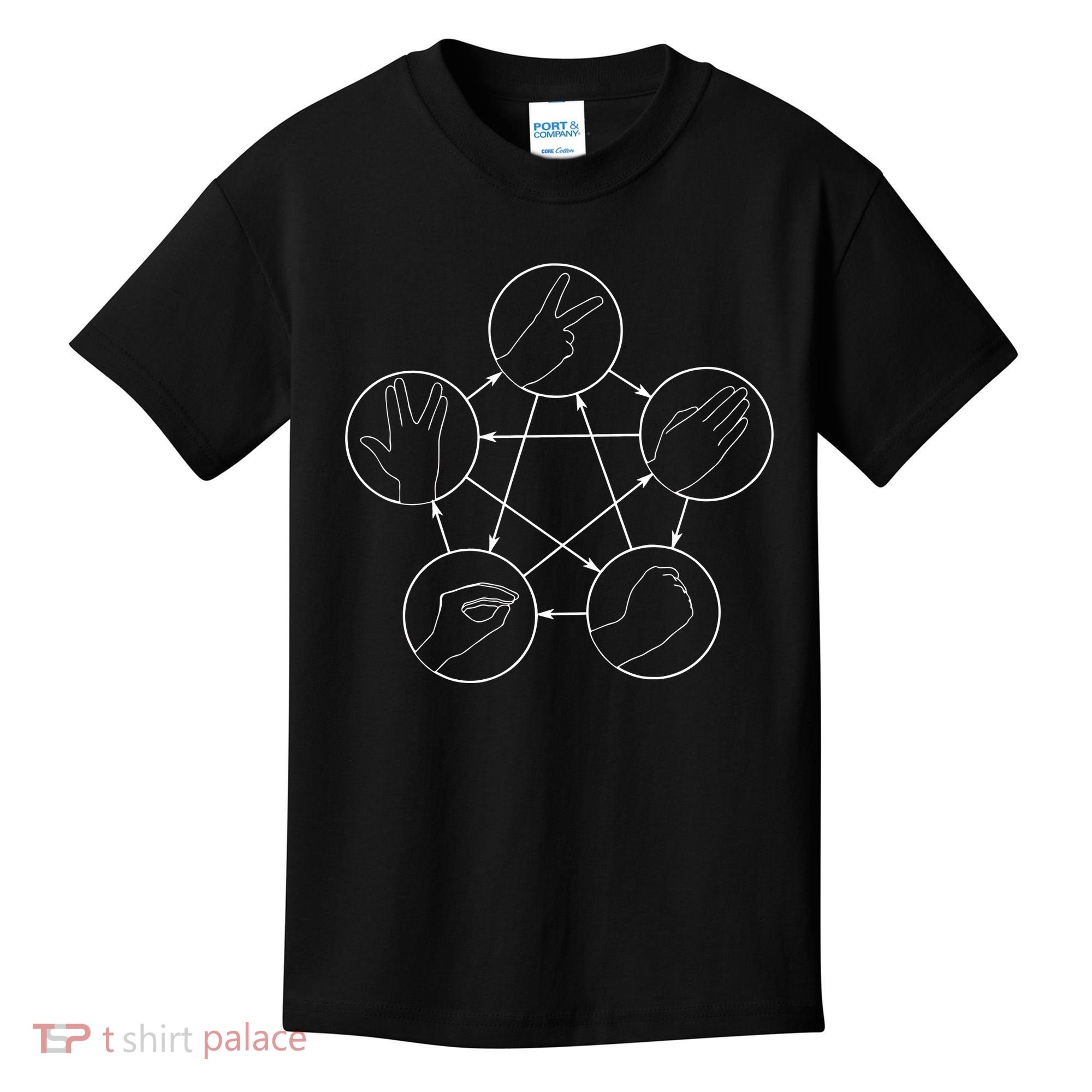 Rock Paper Scissors Lizard Spock Kids T-Shirt