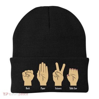 Rock Paper Scissors Table Saw Beanie