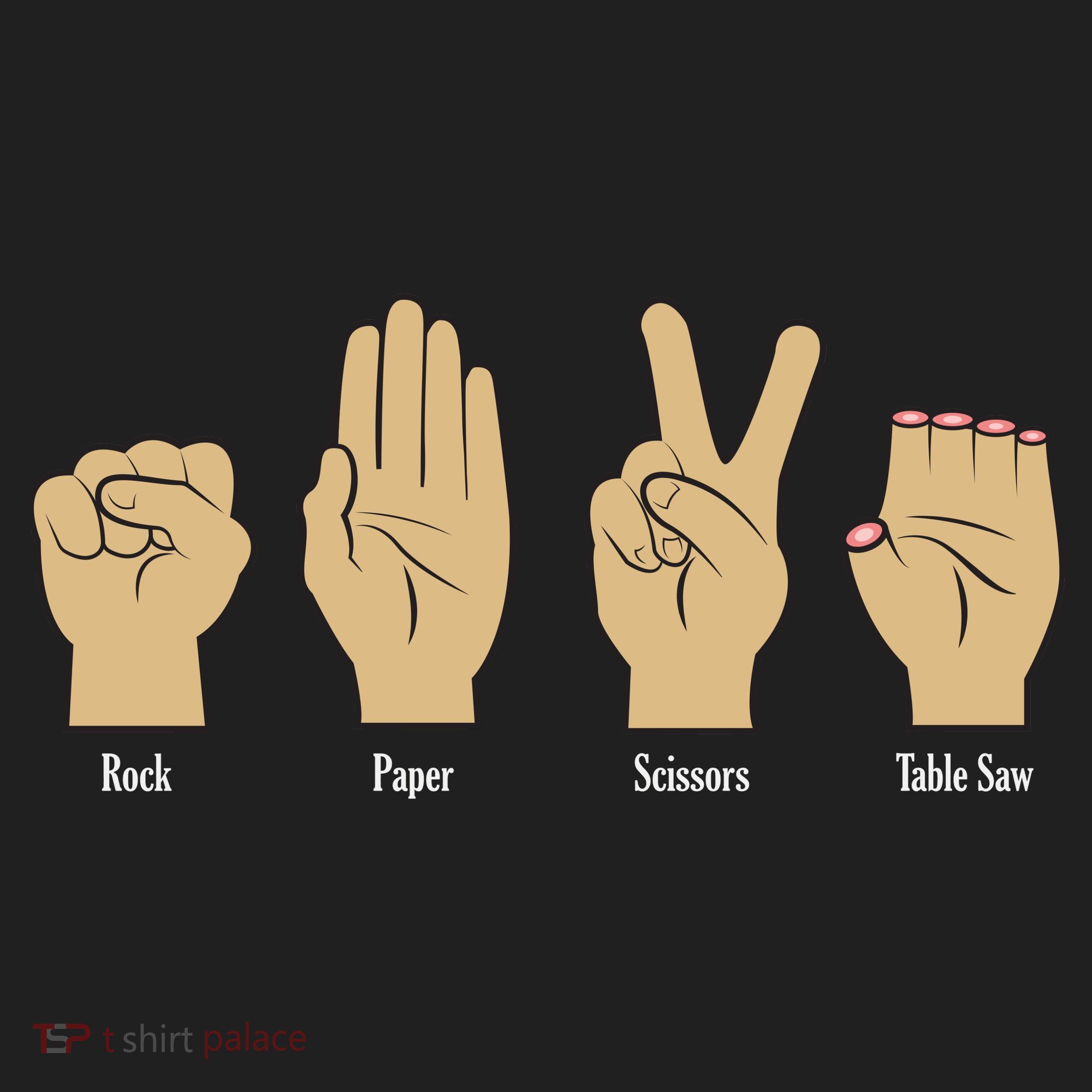 Rock Paper Scissors Table Saw Tumbler