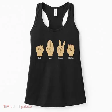 Rock Paper Scissors Table Saw Women's Tank Top
