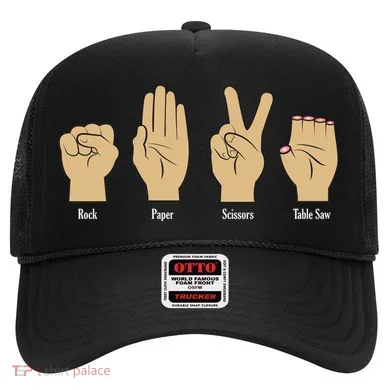 Rock Paper Scissors Table Saw Hat