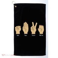 Rock Paper Scissors Table Saw Golf Towel thumb 0