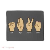 Rock Paper Scissors Table Saw Mousepad thumb 0