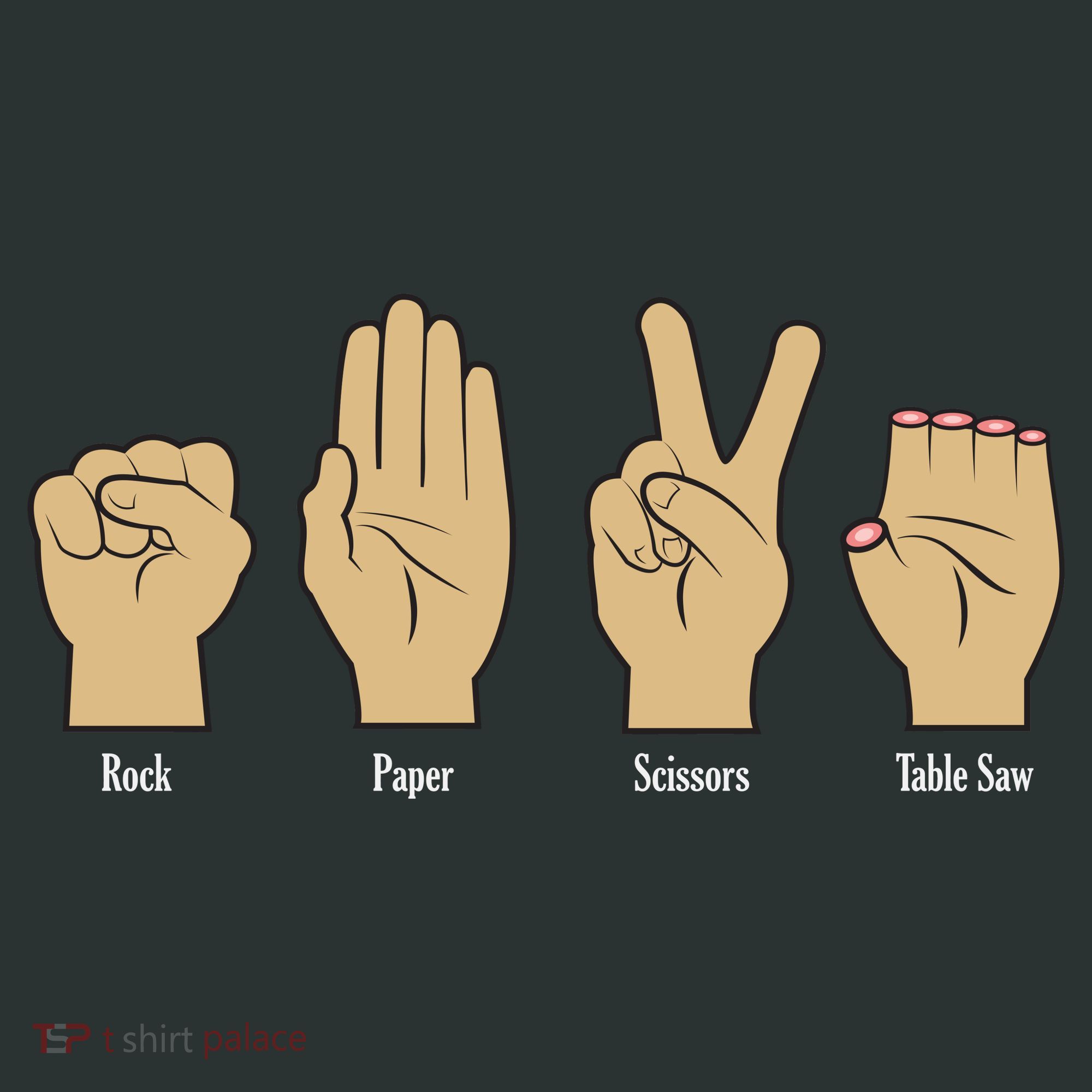 Rock Paper Scissors Table Saw Mousepad