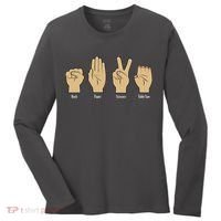 Rock Paper Scissors Table Saw Women's Long Sleeve Shirt thumb 0