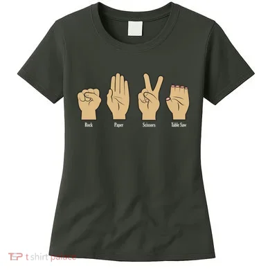 Rock Paper Scissors Table Saw Women's T-Shirt