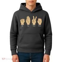 Rock Paper Scissors Table Saw Kids Hoodie thumb 4
