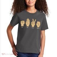 Rock Paper Scissors Table Saw Kids T-Shirt thumb 2
