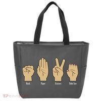 Rock Paper Scissors Table Saw Tote Bag thumb 0