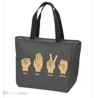 Rock Paper Scissors Table Saw Tote Bag thumb 3