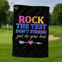 Rock The Test Golf Towel thumb 1