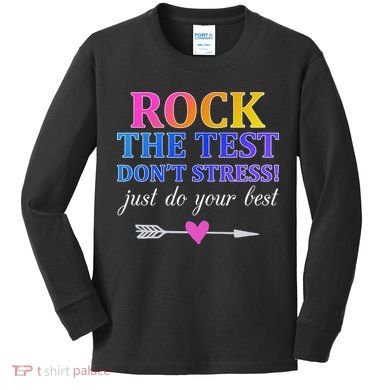 Rock The Test Kids Long Sleeve Shirt
