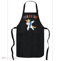Rock The Test Dabbing Unicorn Apron thumb 0