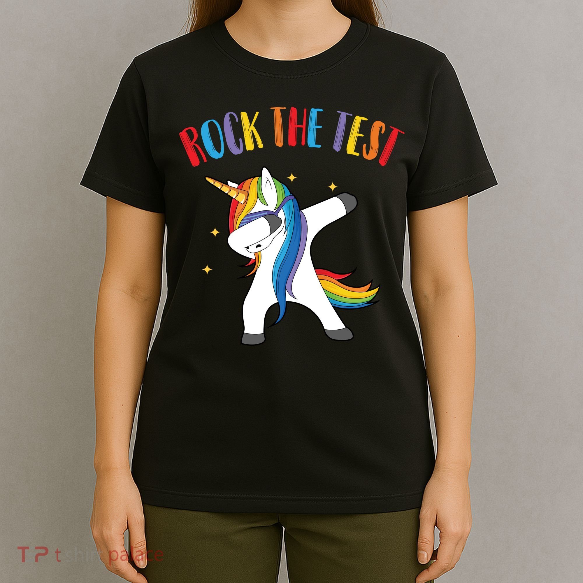 Rock The Test Dabbing Unicorn T-Shirt