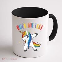 Rock The Test Dabbing Unicorn Coffee Mug thumb 1
