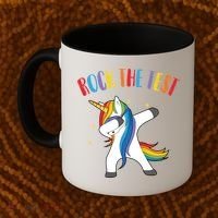 Rock The Test Dabbing Unicorn Coffee Mug thumb 2
