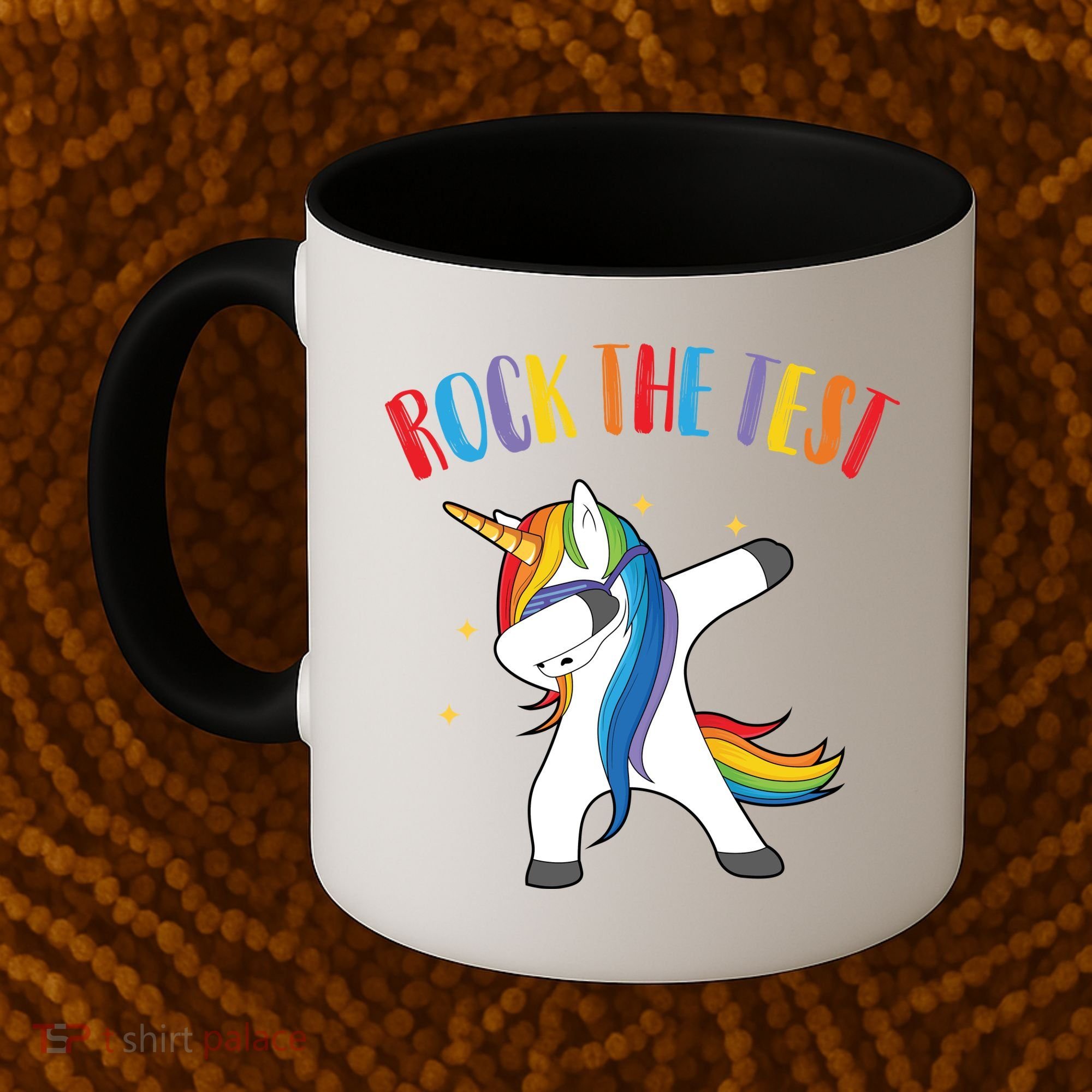 Rock The Test Dabbing Unicorn Coffee Mug