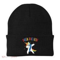 Rock The Test Dabbing Unicorn Beanie thumb 0