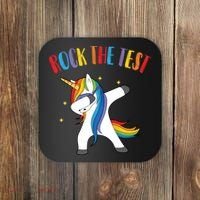 Rock The Test Dabbing Unicorn Coaster thumb 0