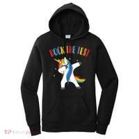 Rock The Test Dabbing Unicorn Women's Hoodie thumb 0