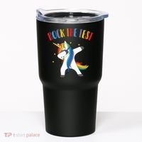 Rock The Test Dabbing Unicorn Tumbler thumb 0