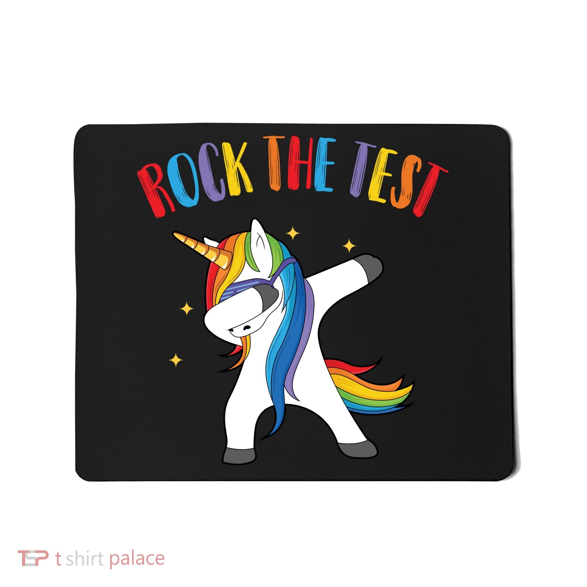Rock The Test Dabbing Unicorn Mousepad