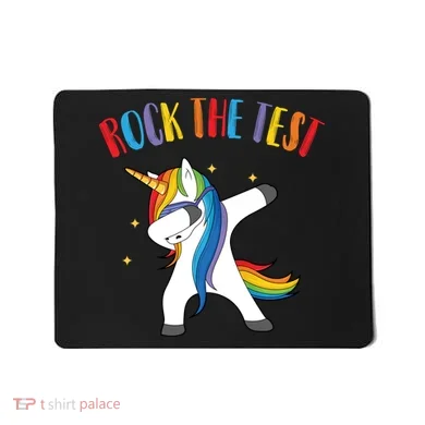 Rock The Test Dabbing Unicorn Mousepad