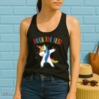 Rock The Test Dabbing Unicorn Women's Tank Top thumb 2