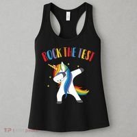 Rock The Test Dabbing Unicorn Women's Tank Top thumb 3