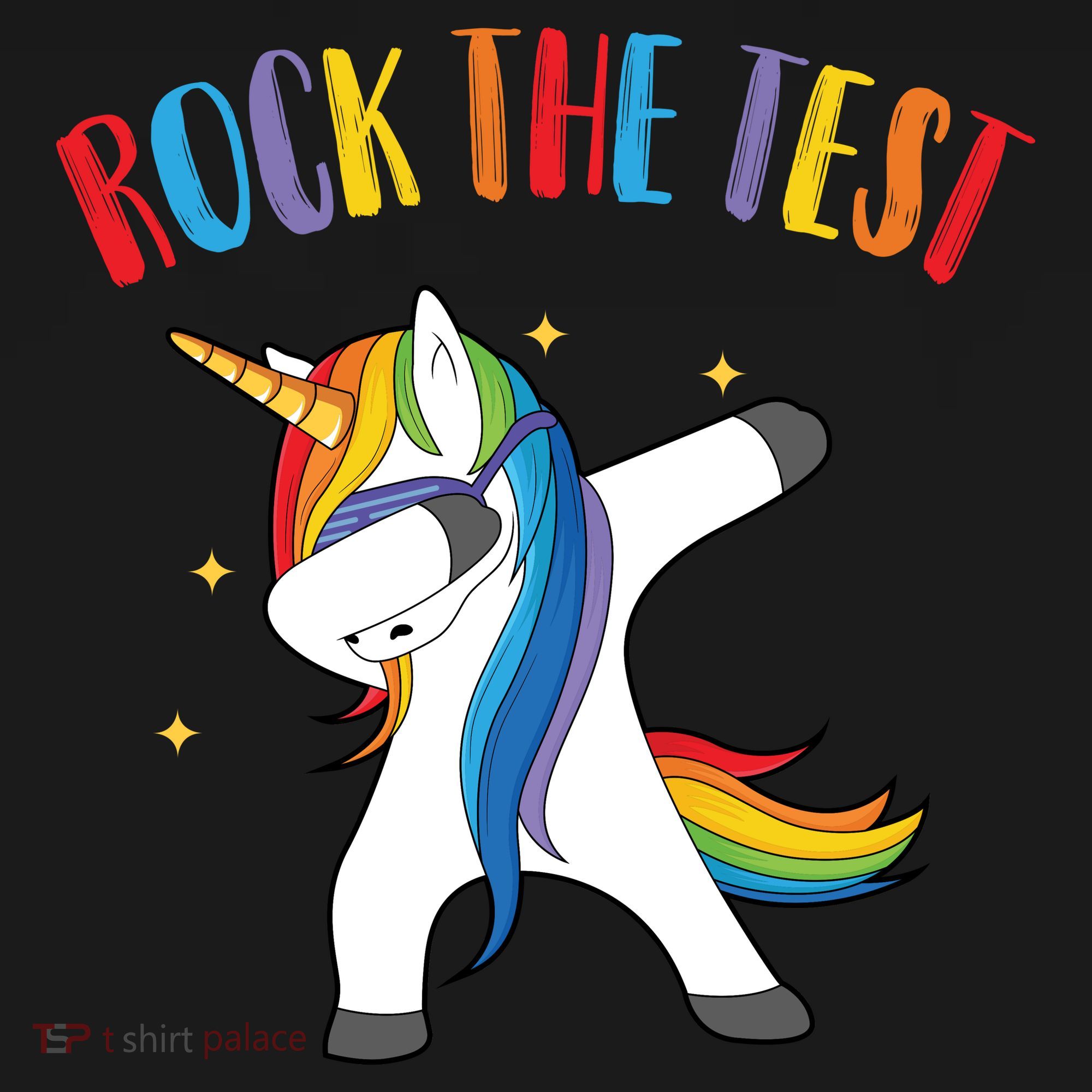 Rock The Test Dabbing Unicorn Baby Bodysuit