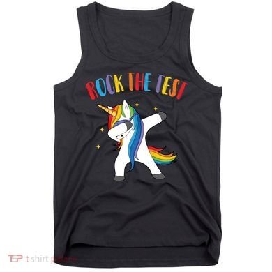 Rock The Test Dabbing Unicorn Tank Top