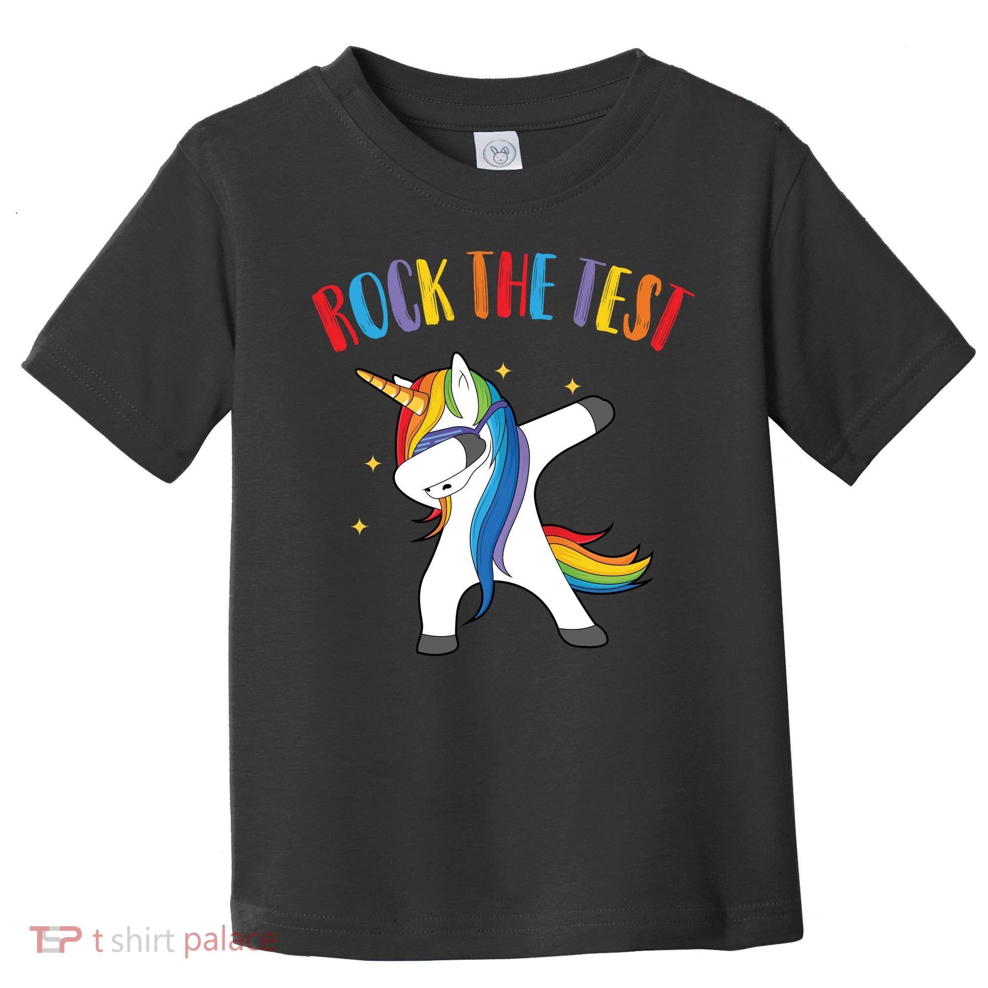 Rock The Test Dabbing Unicorn Toddler T-Shirt