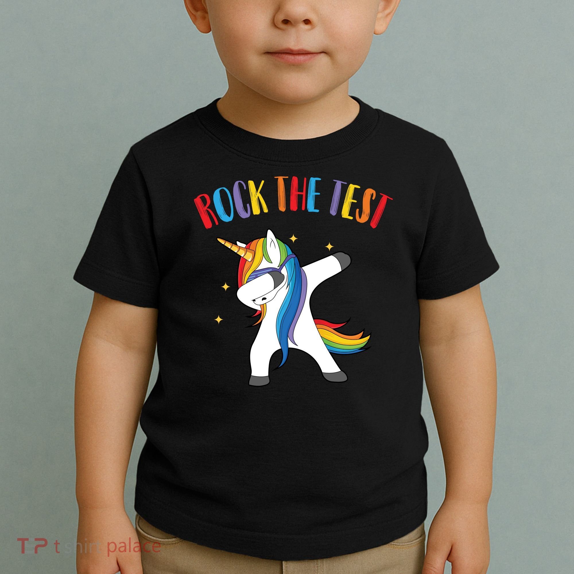 Rock The Test Dabbing Unicorn Toddler T-Shirt
