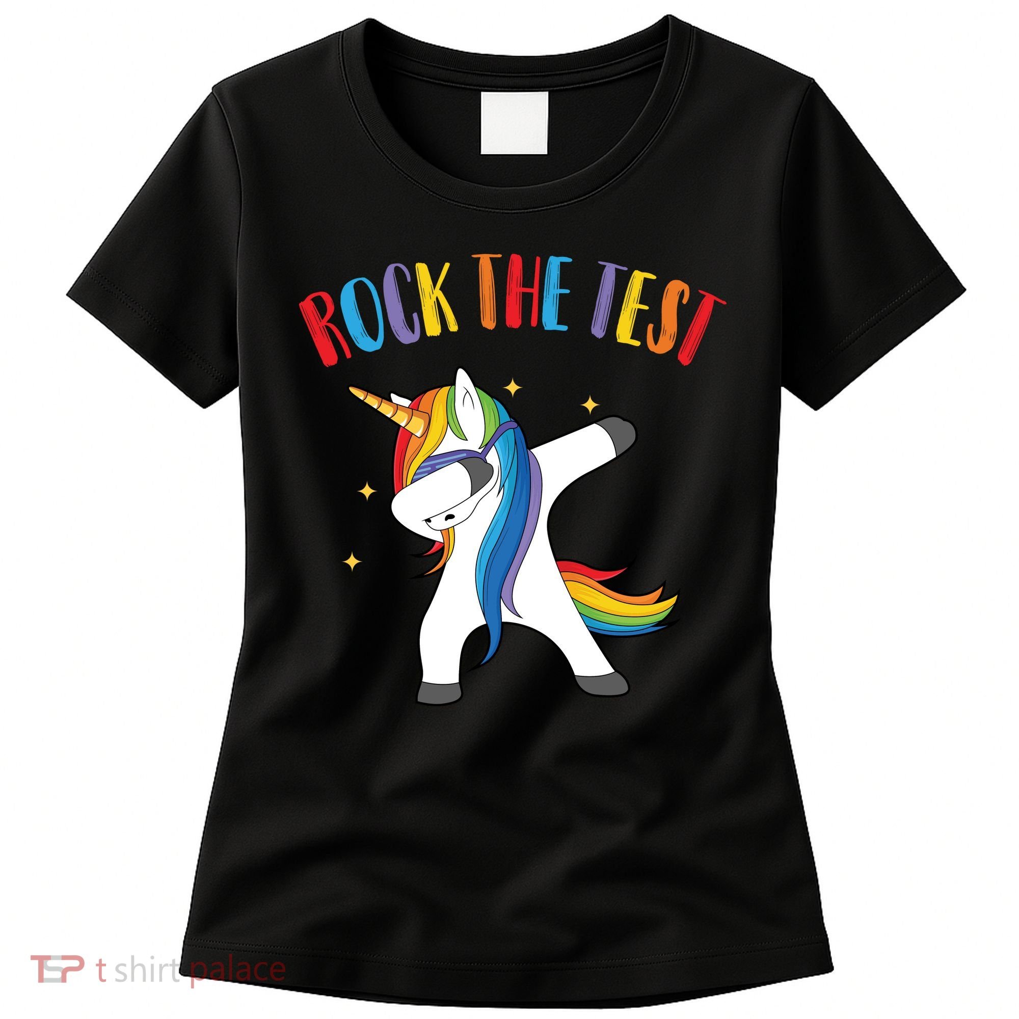 Rock The Test Dabbing Unicorn Women's T-Shirt