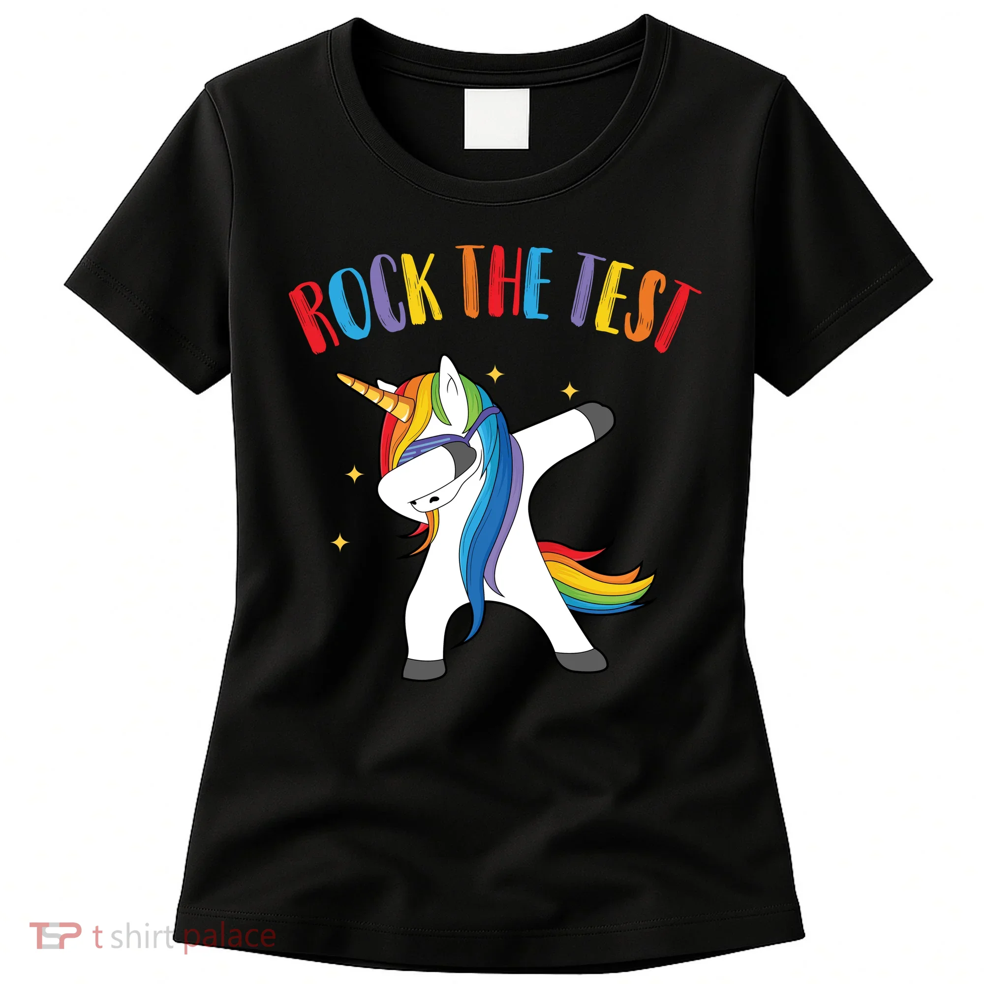 Rock The Test Dabbing Unicorn Women's T-Shirt