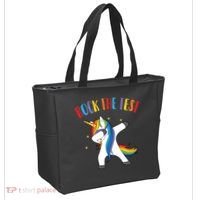 Rock The Test Dabbing Unicorn Tote Bag thumb 2