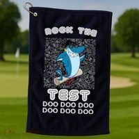 Rock The Test Doo Doo Doo Golf Towel thumb 1