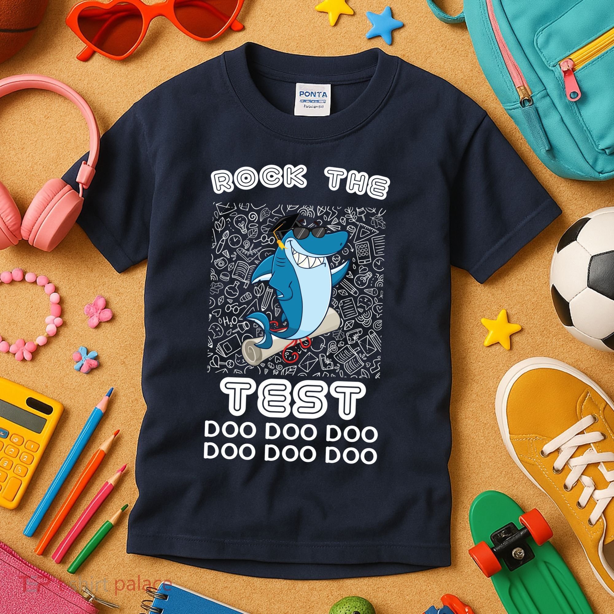 Rock The Test Doo Doo Doo Kids T-Shirt