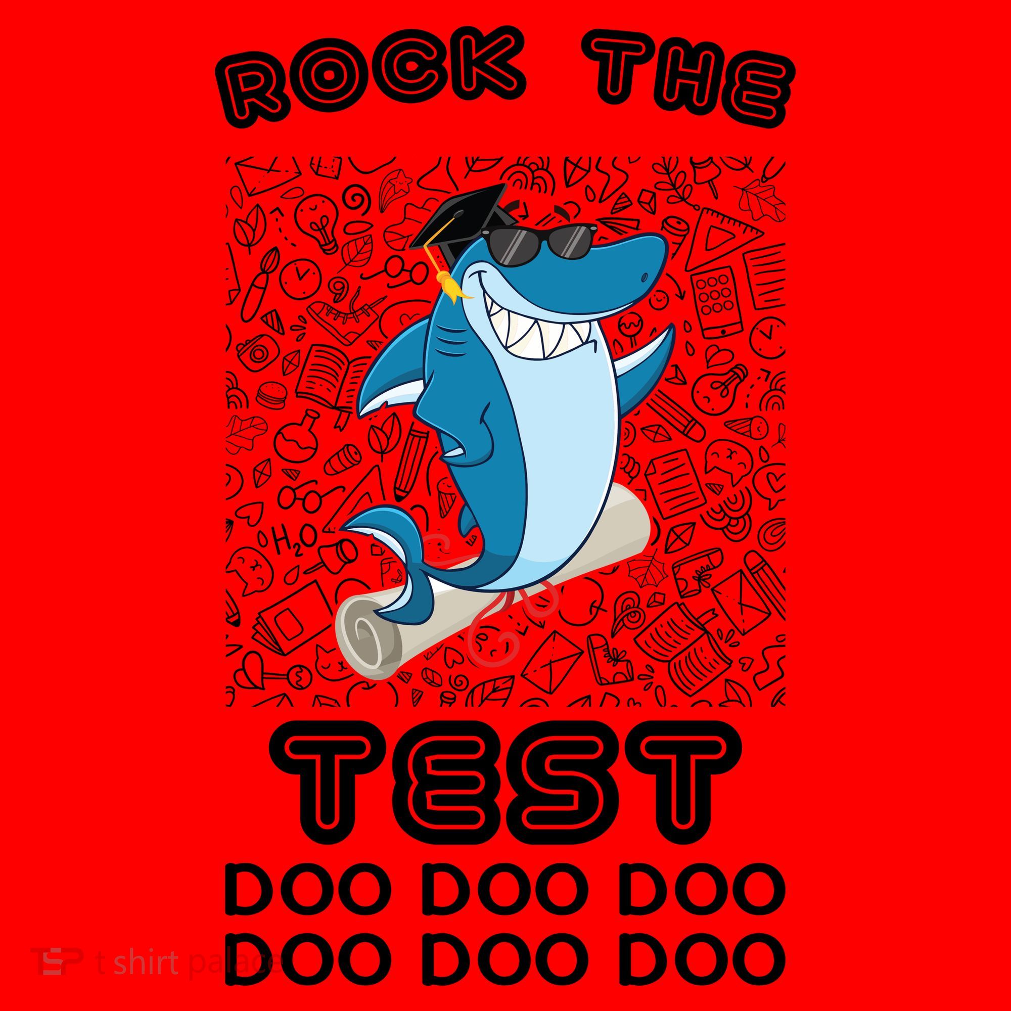 Rock The Test Doo Doo Doo Santa Hat