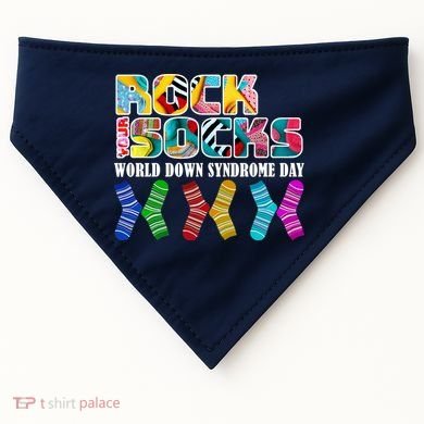Rock Your Socks For World Down Syndrome Day USA-Made Doggie Bandana